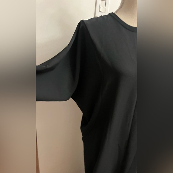 Zara black maxi dress medium dolman sleeves NWOT - Picture 5 of 8